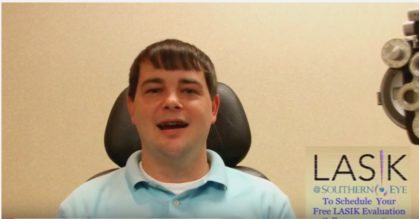 Devin Lovell returns for his 6 Month Post op LASIK at Southern Eye Memphis TN